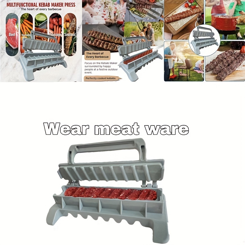 1pc BBQ Tool Meat Skewer Mold Meat Skewer Maker Outdoor Barbecue Gadget