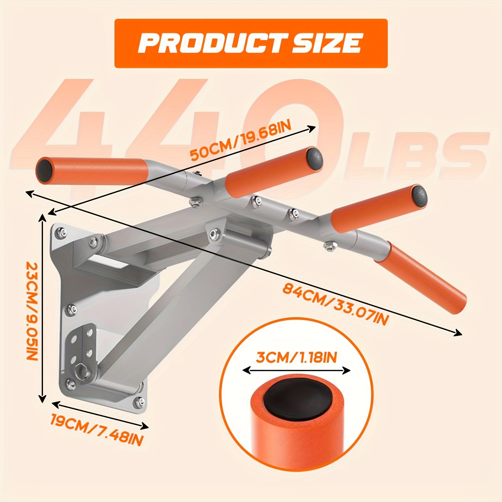 space saving foldable wall mounted pull bar dip station Temu