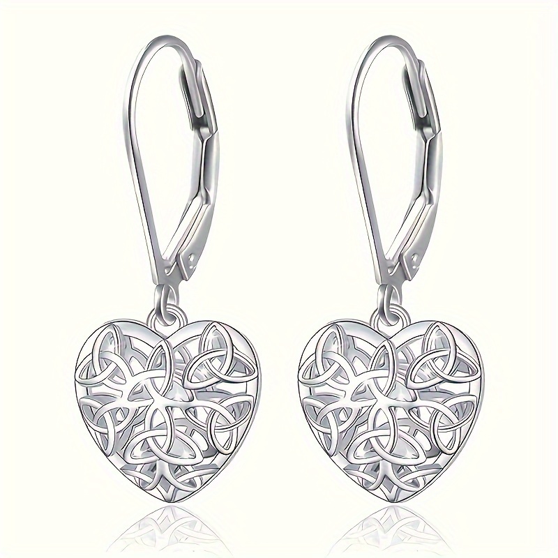 

1 Paire de Boucles d'Oreilles Anneau de Mode pour Femmes, et Creuses en de Cœur , Accessoires Élégants pour Fiançailles, Quotidiens et Décontractés, Cadeau d'Anniversaire pour la Saint-Valentin