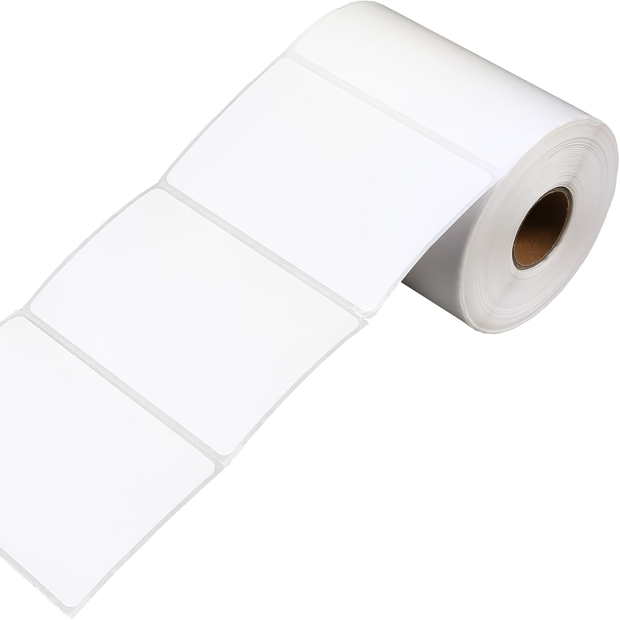TEMU Rouleau d'étiquettes autocollantes blanches vierges 40X30Mm (1.57X1.18In) perforées, faciles à déchirer et inscriptibles pour étiquettes de nom,