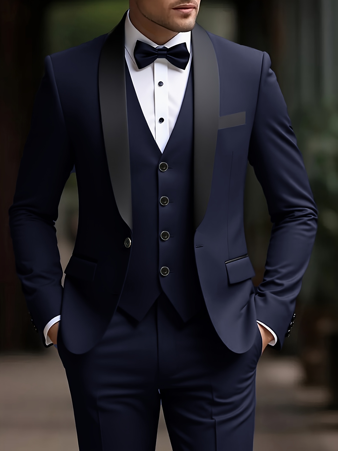 men' -piece suit, solid color collar jacket formal pants, suitable for  business , graduation ceremonies, weddings and parties - men's clothing -  Temu Mauritius