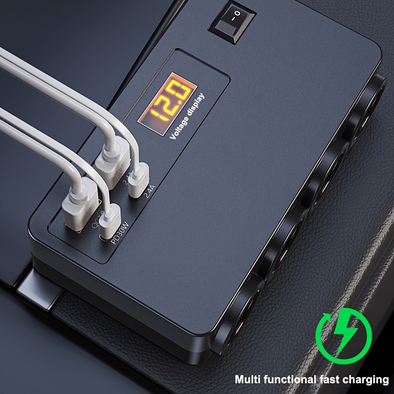 multi function car converter mobile phone socket fast charger Product details 1