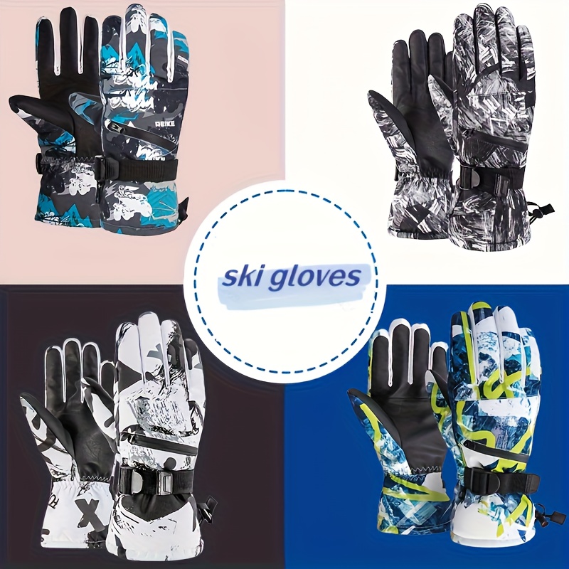 A Pair of Premium Winter Gloves for Men And Women, Designed for Professional Skiing And Outdoor Cycling, Providing Warmth for Winter Biking. These Couple Gloves Make a Great Holiday Gift for Parents, Suitable for Halloween, New Year