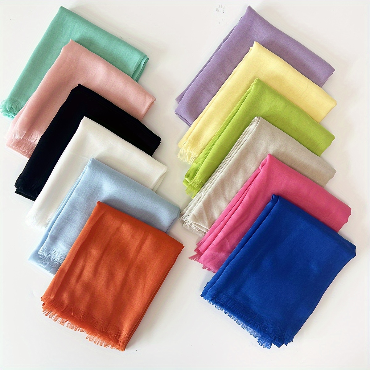 

Ladies Fashionable Solid Color Scarf - Suitable For Use