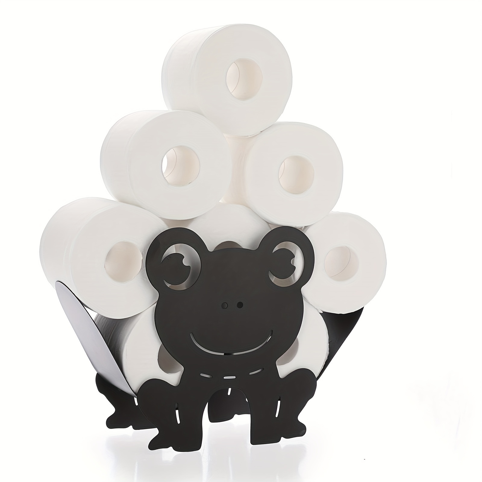 Porte-papier Toilette En Forme De Mouton, En Métal Noir, Support Mural