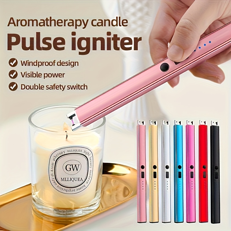 1pc   rechargeable usb lighter windproof flameless   c   ignition for camping bbq extended kitchen lighter for gas stoves portable design with multi color options camping lighter cultural lighter durable lighter lighter for camping