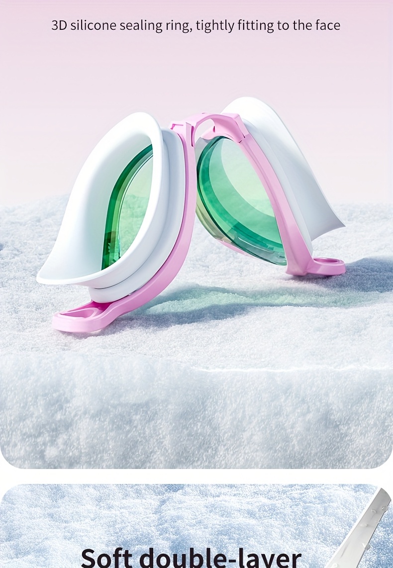 High-Definition Professional Swimming Goggles for Women, Waterproof And Anti-Fog, with a Plated Film, Suitable for Adult Training And Swimming Gear