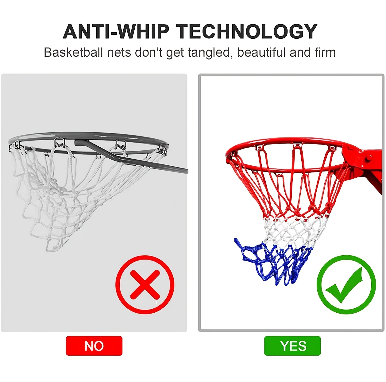 premium basketball net designed for international competition durable and high quality details 3