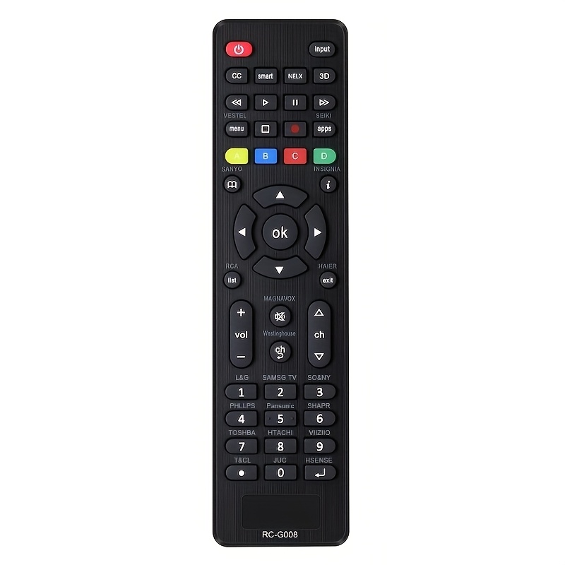 TEMU 1pc/2pcs Mando a Distancia Universal para TV Samsung, LG, TCL, Philips, , Hisense, Sharp, Sony, Panasonic, Sanyo, y Otras Marcas LCD LED 3D HDTV