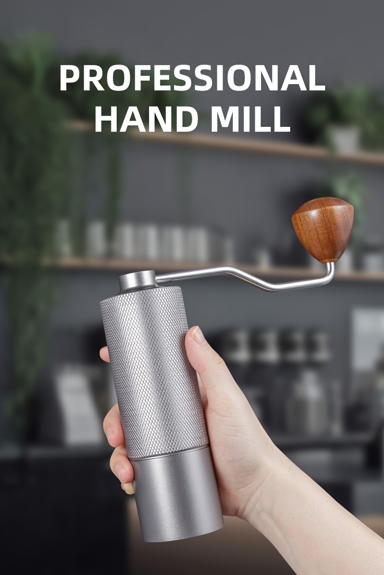 manual hand crank coffee grinder portable stainless steel - Temu