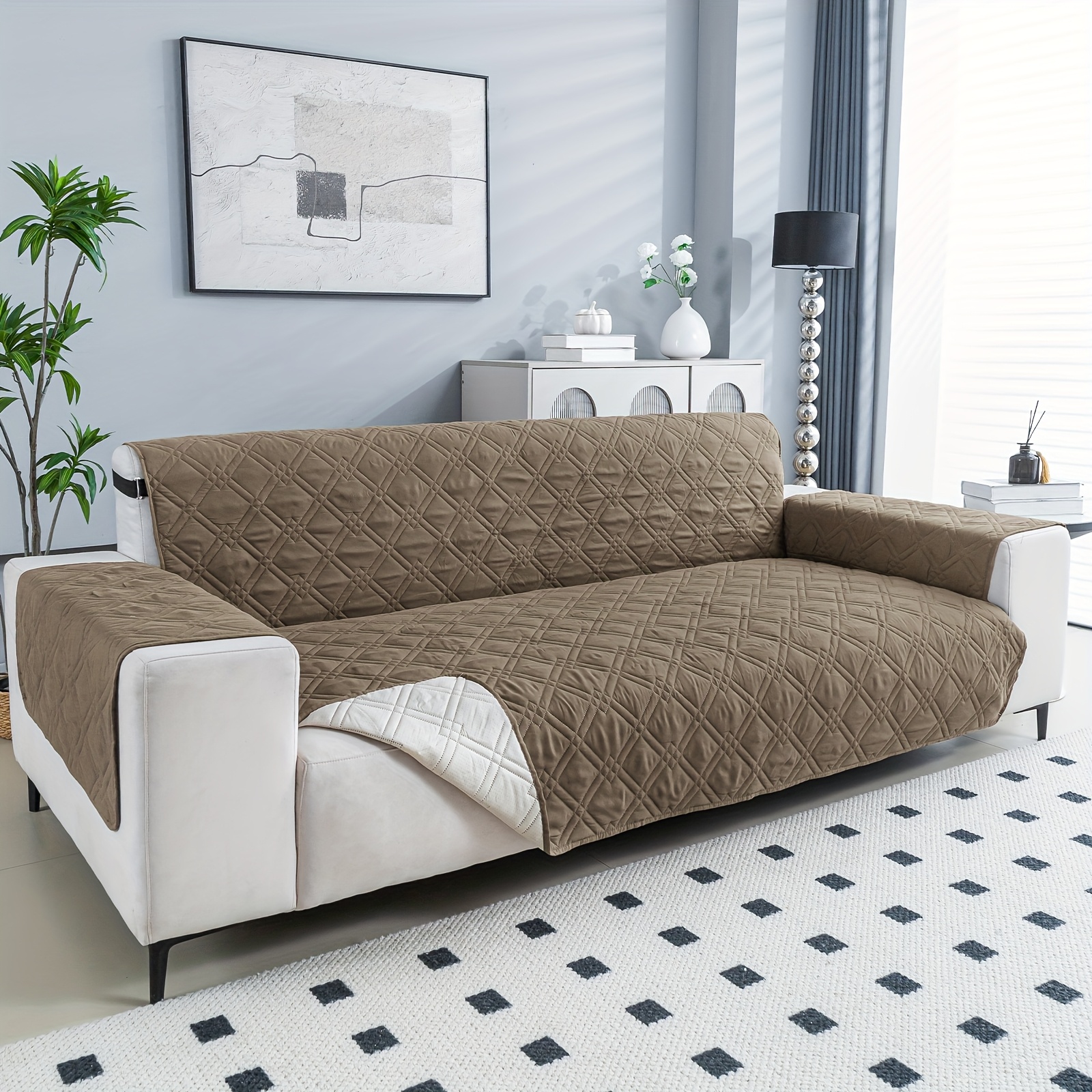 1 Minimalist Pet Friendly Sofa Cover Wear Resistant Dust