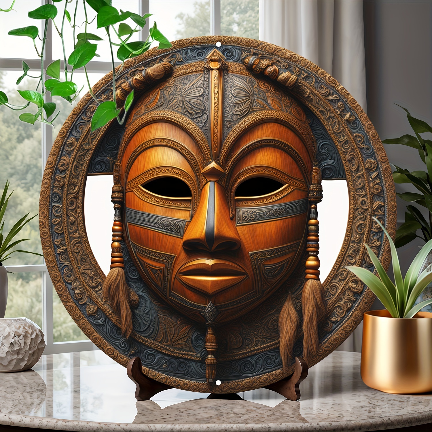 

[top-] 8x8" - Aluminum - Decorative Round Metal For , , &