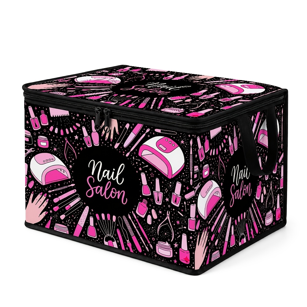 TEMU 1pc Non- Storage Box With Lid - Contemporary Octagonal Beauty Suitable For Under Bed, Closet, Office - Multifunctional Rectangular Container For