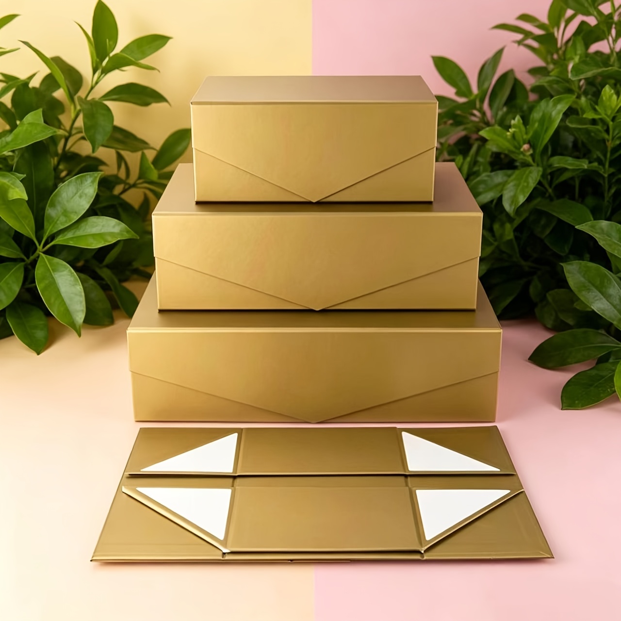 Custom Wedding Birthday Christmas Gift Box, Magnetic Flip-Top