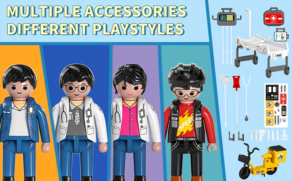 Ambulance Cars Toy For Kids 3 4 5 6 7 8 Years Old Friction Powered Truck With Light And Sound Emergency Vehicle Toy For Boys Girls Gifts For Age 3-12 Boys Girls Educational Toys For Children