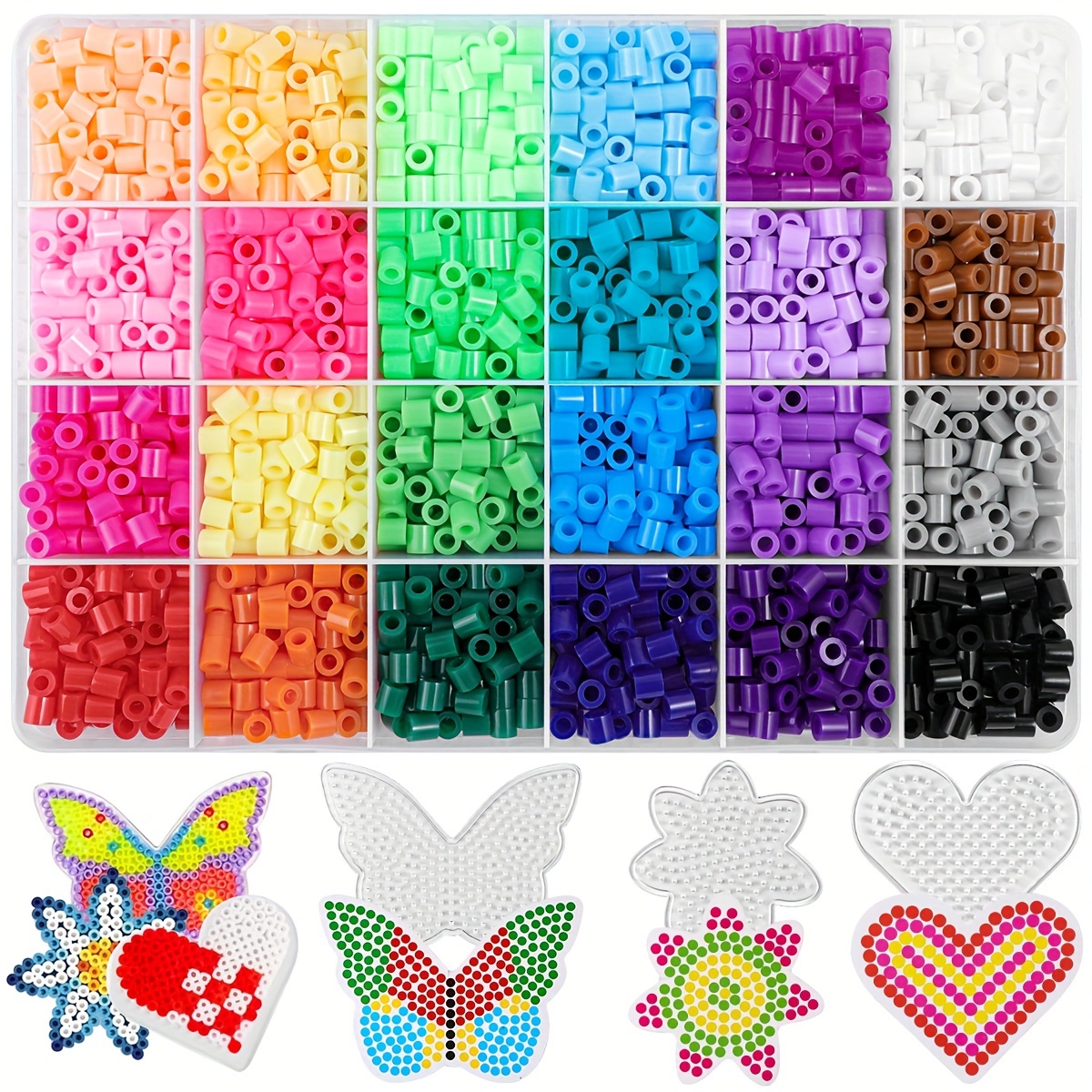TEMU Kit de Perles à Fusion Sundymot - Kit de Fabrication de Bijoux DIY avec Perles Cylindriques de 5mm, Perles Fondantes pour Créations