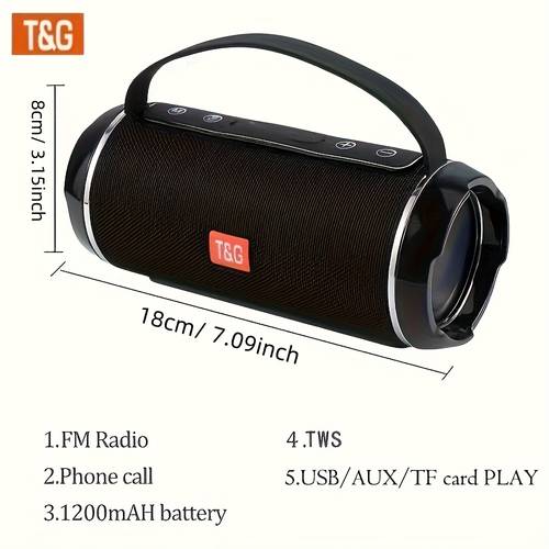 tg116c wireless speaker hands portable outdoor speakers stereo cloth portable tws sound box support radio