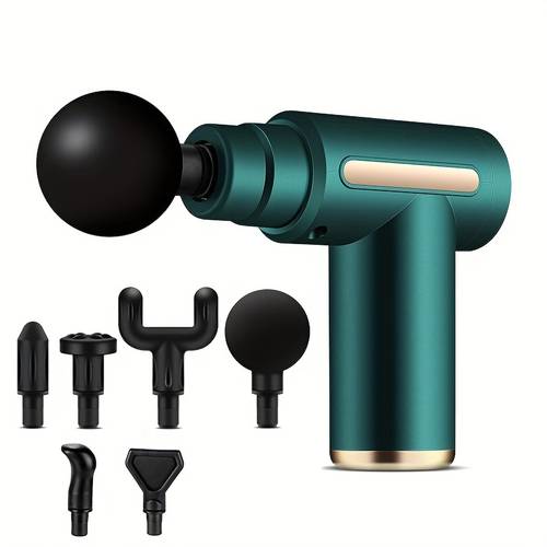 1 38 gear massage gun deep tissue muscle handheld for body back and neck elegant design high torque powered thanksgiving gift for dad mom green black