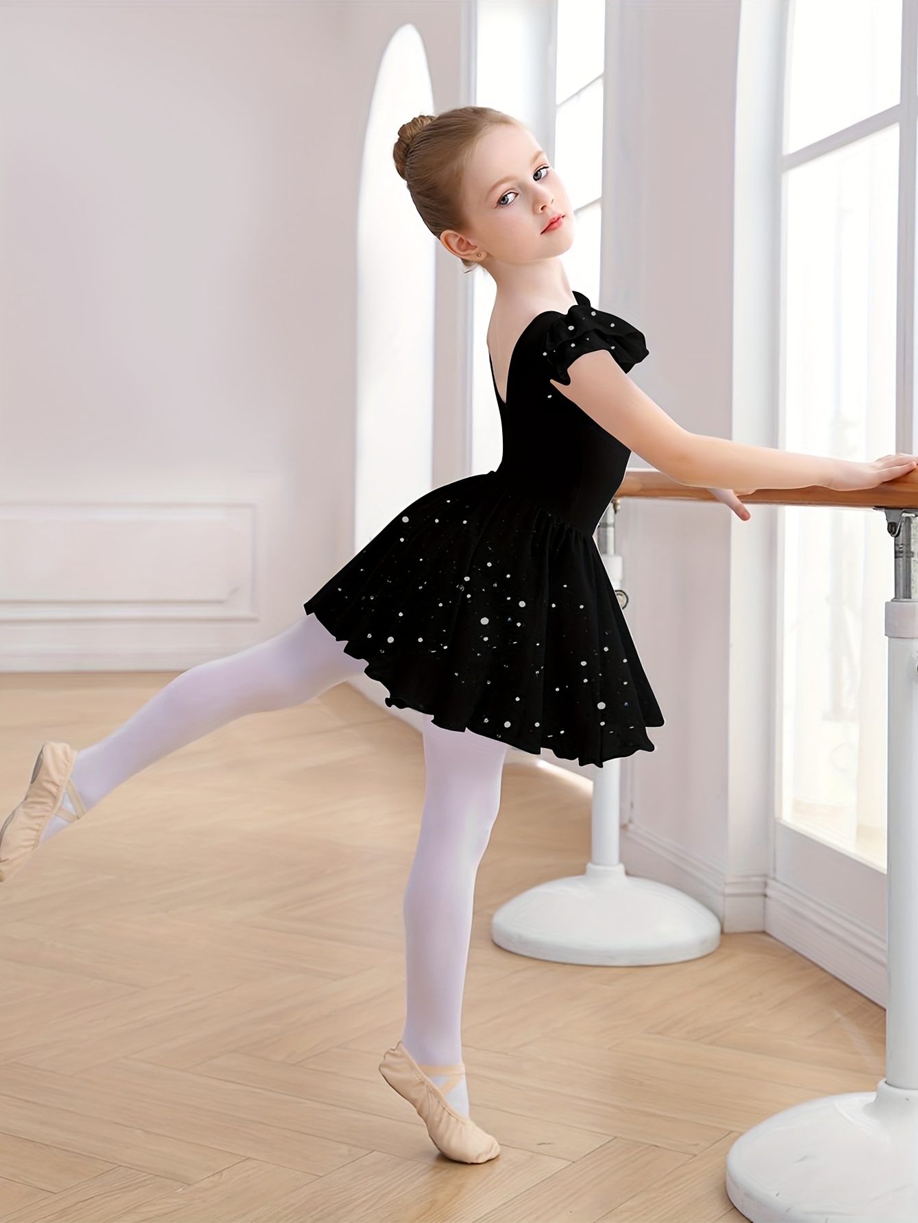 elegant black ballet dresses girls sleeve leotards Temu United