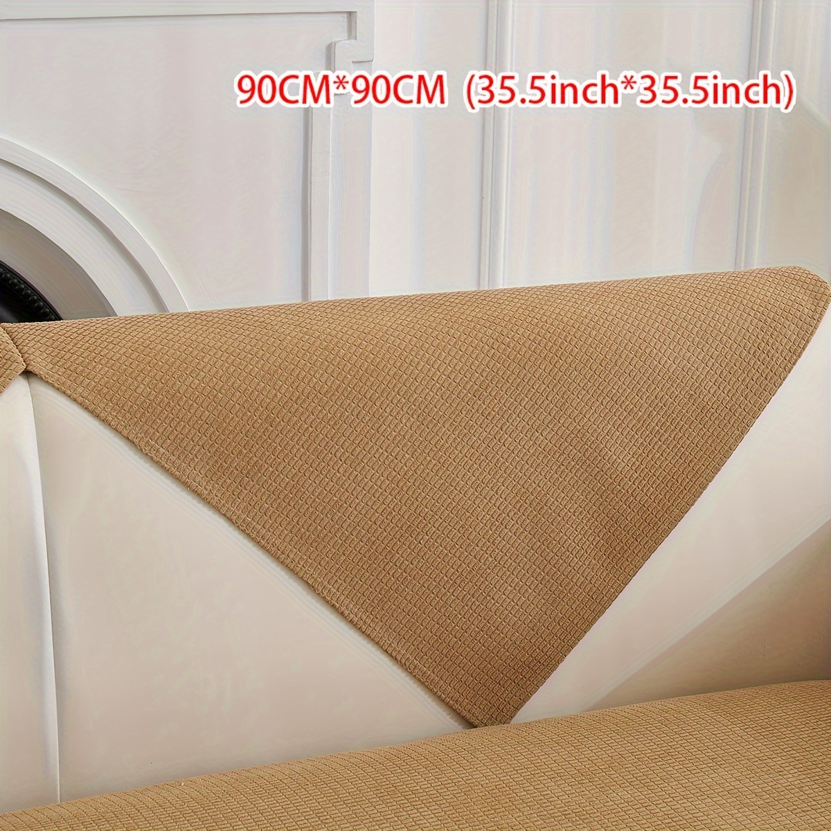 TEMU 1pc Waterproof Corn Velvet Sofa Cushion, Suitable For All , Cat-proof And Pet-friendly, Anti-slip And Anti-stain