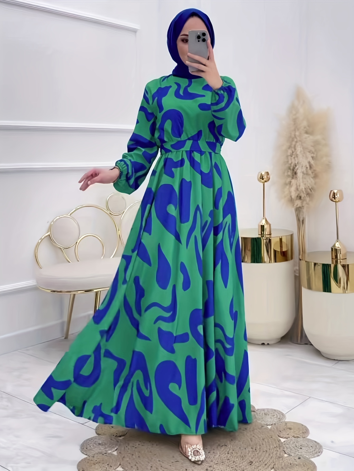 long sleeve tunic maxi dress Noir Long Sleeve Tunic Dress