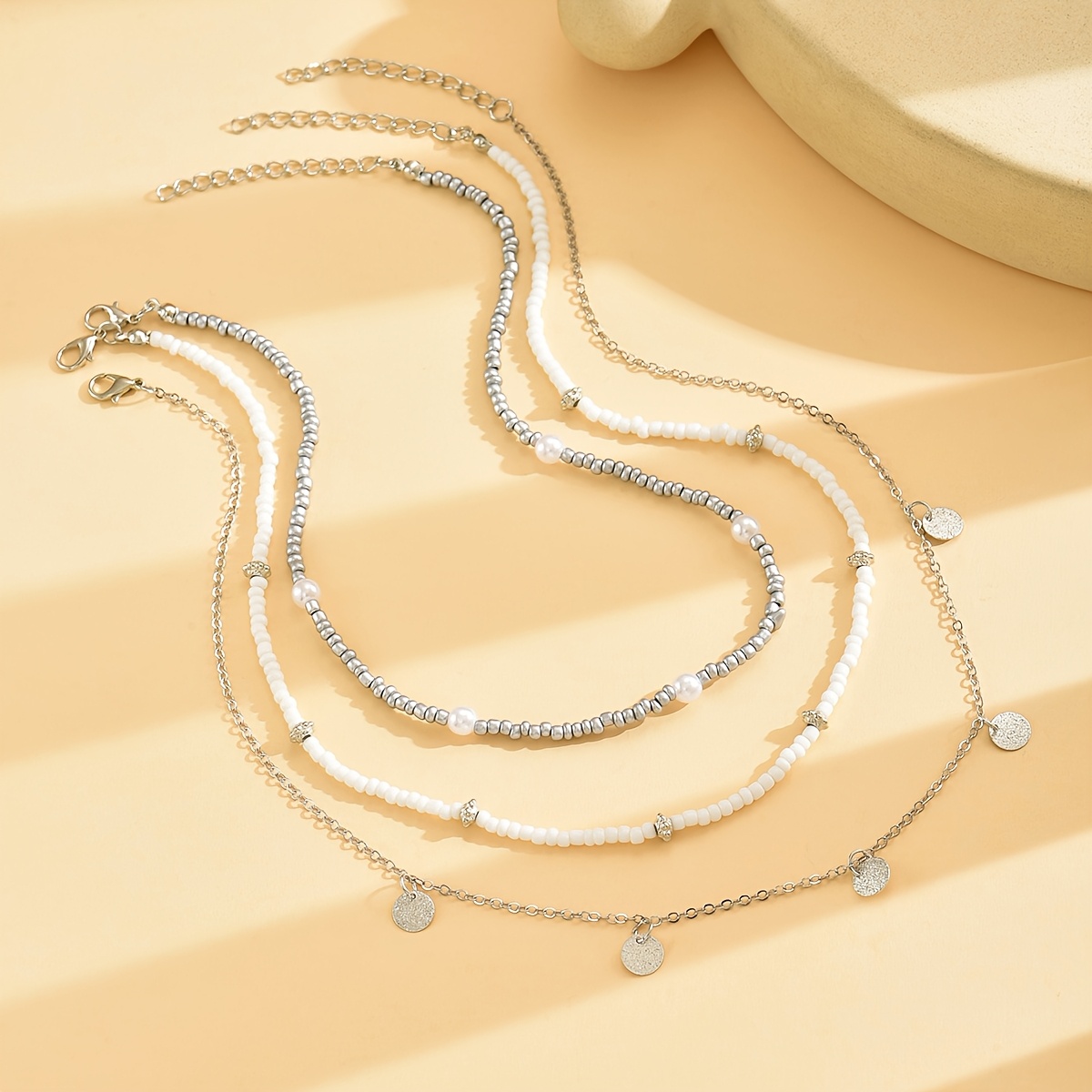 Boho Style Beach Vacation Necklace Set