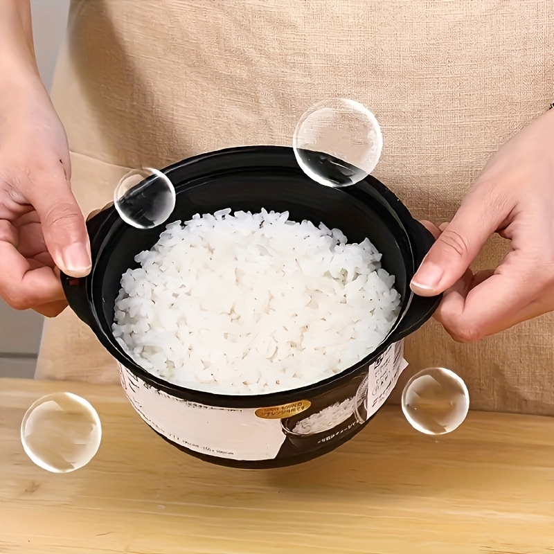 1 olla arrocera de microondas - con  , antiadherente, contenedor de almuerzo   de limpiar para uso doméstico, capacidad 29.08 oz (860 ml),   para raciones individuales y comidas rápidas, contenedor para descongelar alimentos con ventilación de vapor - regalo   para cocineros caseros