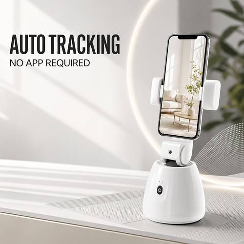 Smartphone Gimbal Stabilizer with 360° Automatic Rotation And Auto-balancing, Suitable for Live Video Recording, Vlog Creation, And YouTube Platform. Compatible with IPhones And Smartphones.