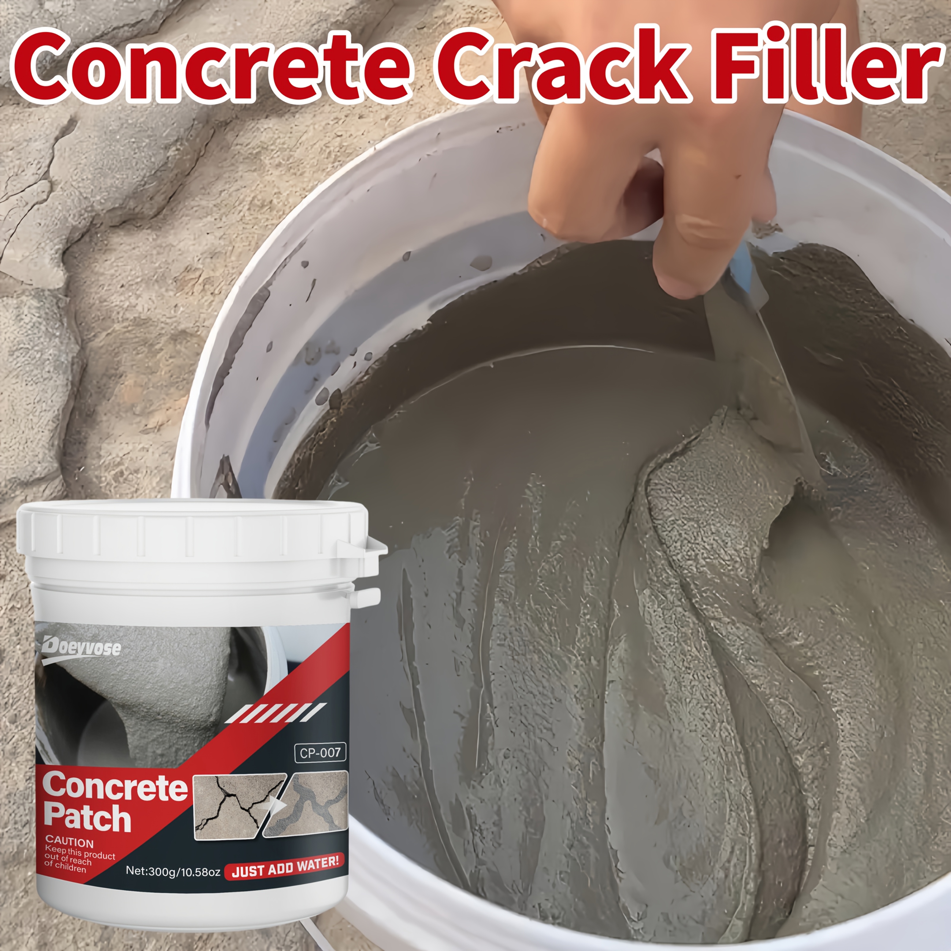 quick dry waterproof concrete repair suitable for wall   floor leaks   filling for use with concrete brick