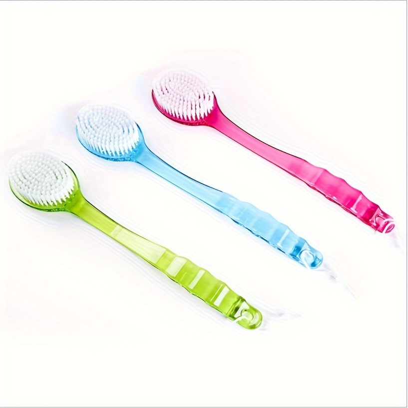 

Ergonomic Long-handle Bath Brush - Perfect For Back Scrubbing & Shower Cleaning, Essential Daily & Cleaning Supply