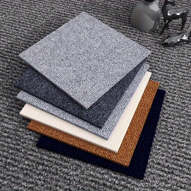 10Pcs Carpet Tiles For Floor 12-Inch Self Adhesive Morocco