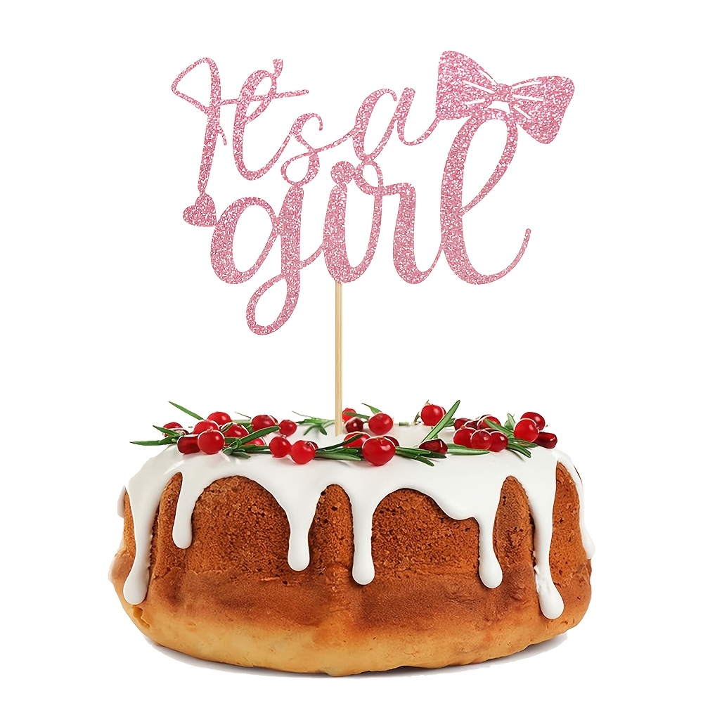 1pc Cake Topper Sweet Decorations Gender Reveal Party Decorations 1st Birthday Party Decoration Supplies