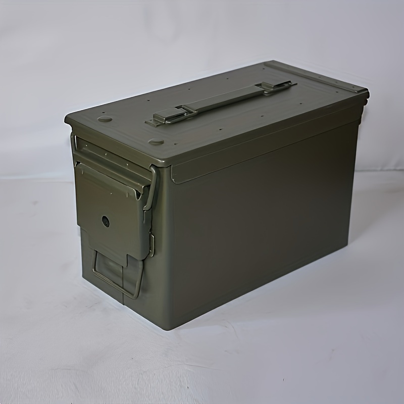 1pc   metal tool box waterproof rectangle storage case with clip on closure multipurpose organizer for rc model battery hardware tools and accessories lidded storage bins for  