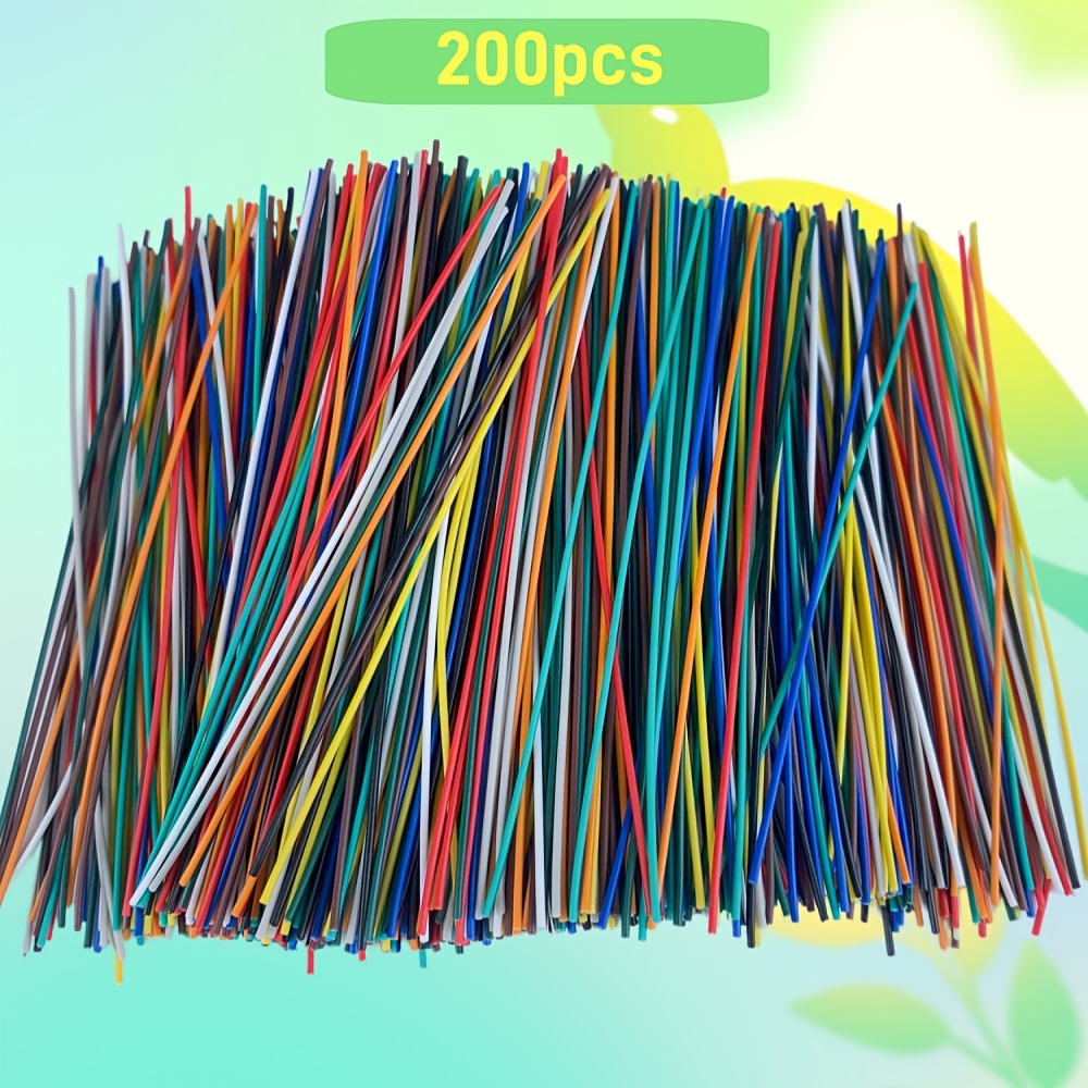 Image of Colorful Gardening Cable Ties Reusable Wire Twist Tie For Plant Climbing Vines Multifunctional Coated Fix Strings