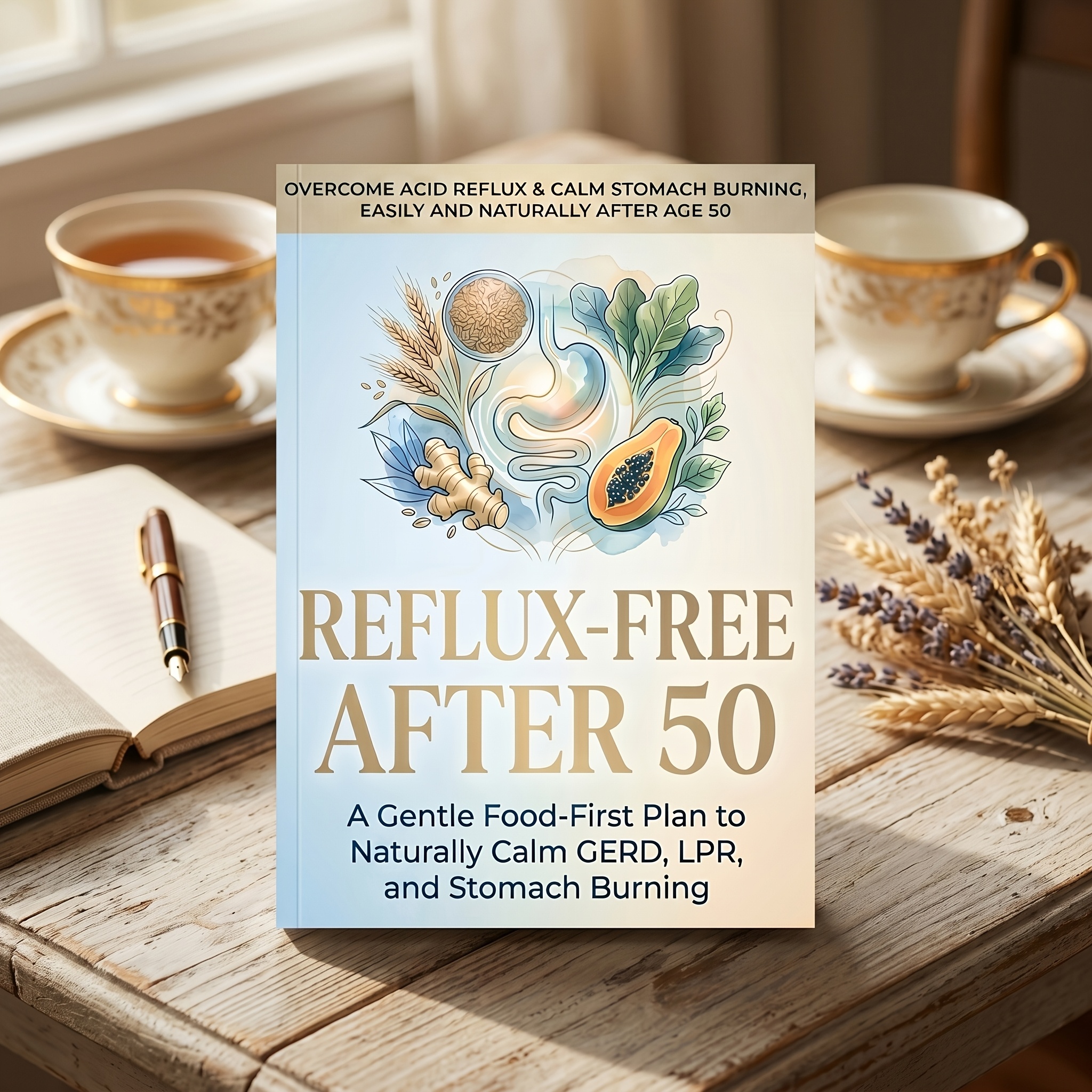 Reflux-Free After 50: A Gentle Food-First Plan to Naturally Calm GERD, LPR, and Stomach Burning