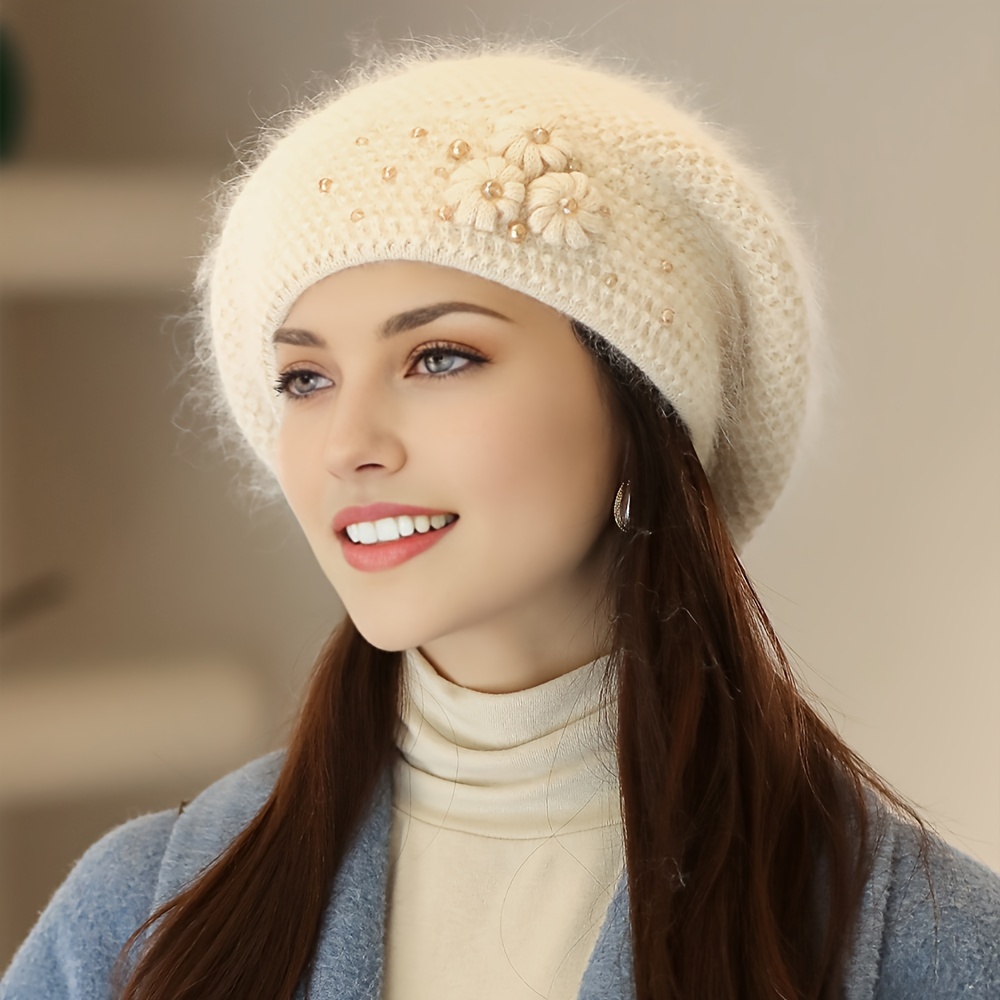 6741 Women Angola Wool Winter Hats - Felt Wool Beanie Beret Bucket Hats Wimdream Women Wool Bucket Winter Hats Black - Felt Wool  main image 4