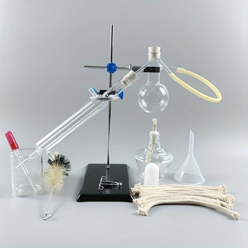 

100ml Mini Distillation Set, Glass Essential Oil Kit, Home Chemical Experiment Equipment, Rose Essential Oil Distillation System