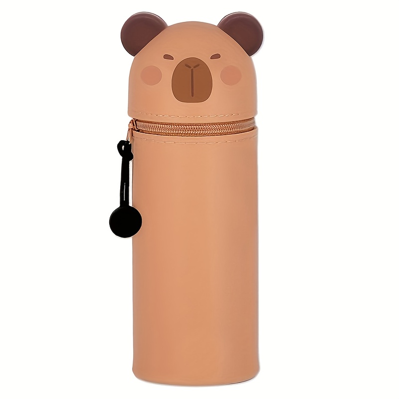 TEMU Adorable Animal Design, Suitable For Pencils, Colored Pencils, And Erasable Pens, Desk And Stationery Organizer | Fun Accessories With Zipper