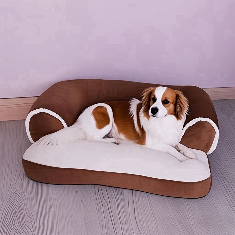1pc cozy plush pet sofa bed warm     recliner with removable polyester cushion black   for extra small to large breeds   indoor relaxation pet relaxation spot stylish dog recliner soft cushioned sofa Product details 5