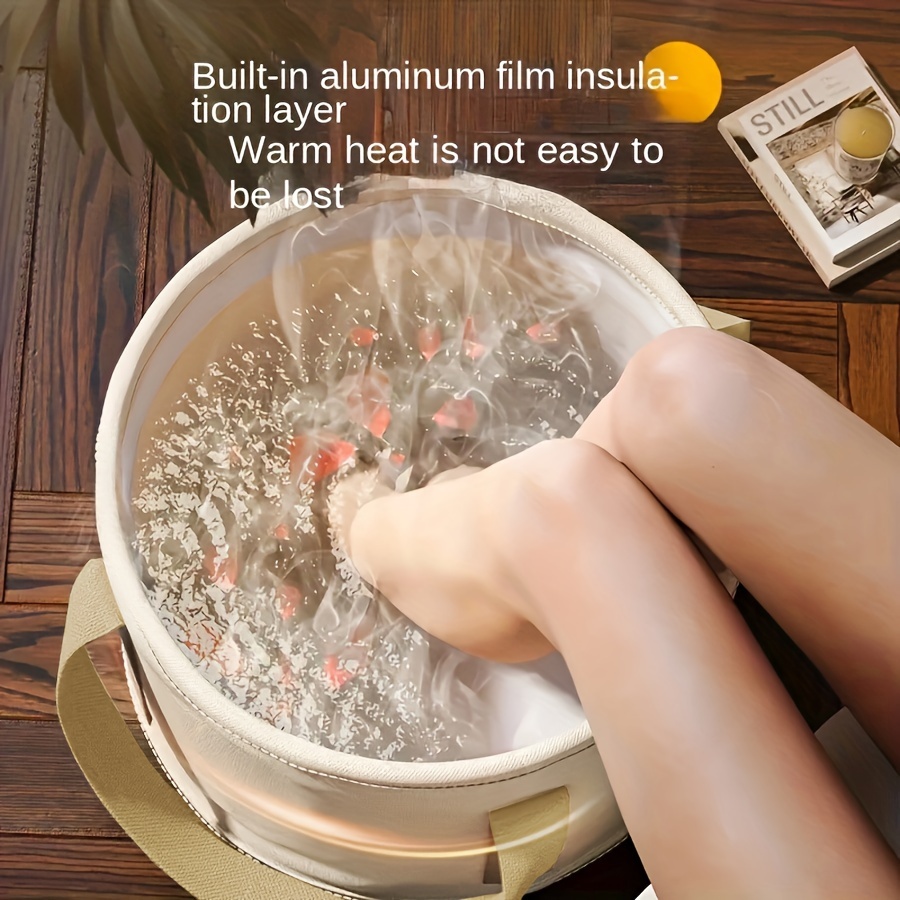 portable foot bath with advanced temperature control and bubble massage create your own relaxing home spa experience details 1