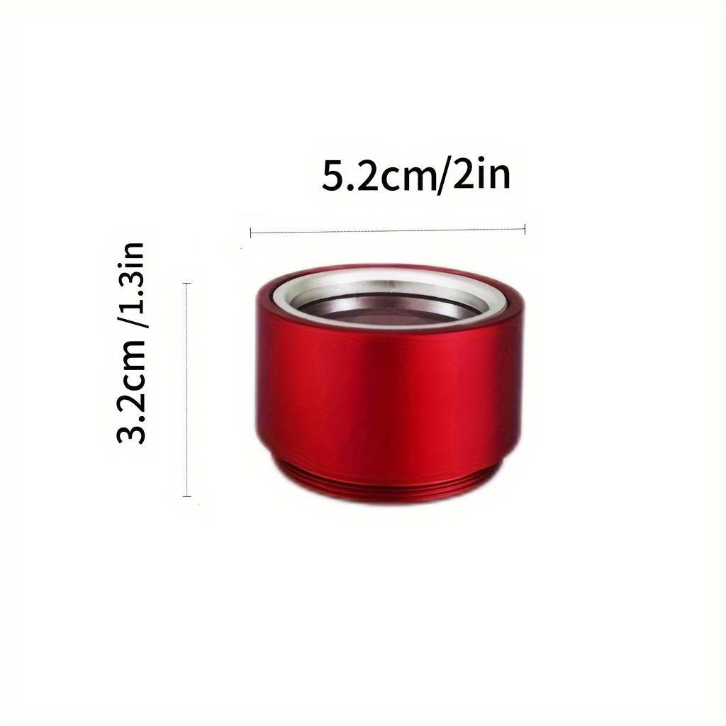 TEMU 1pc, Red Aluminum Focusing For Flashlight, Detachable For Starting, Camping & Hiking Accessory