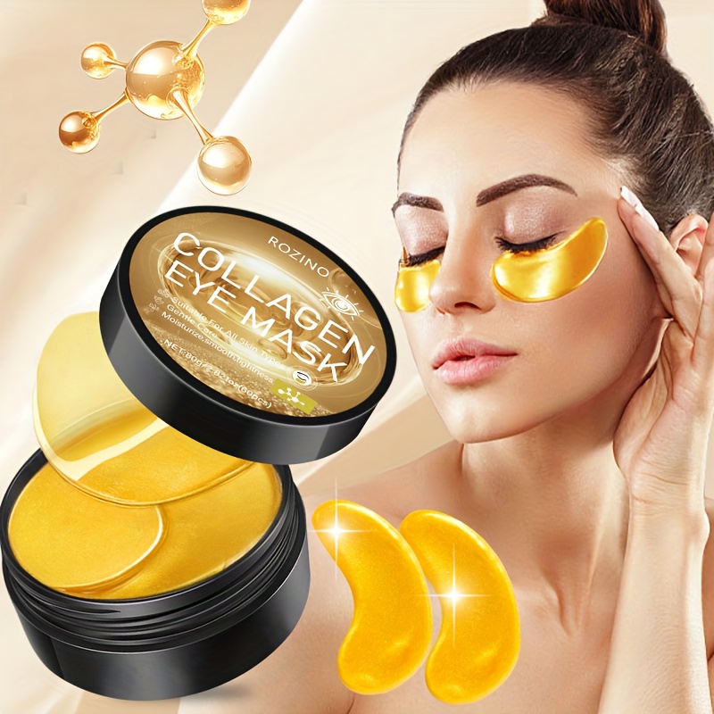 60pcs   firm collagen eye mask   out puffy eye of signs moisturizing under eye patches for puffy eyes dark circles wrinkles reduced dark circles wrinkles     eye fatigue   loose swollen signs eye care