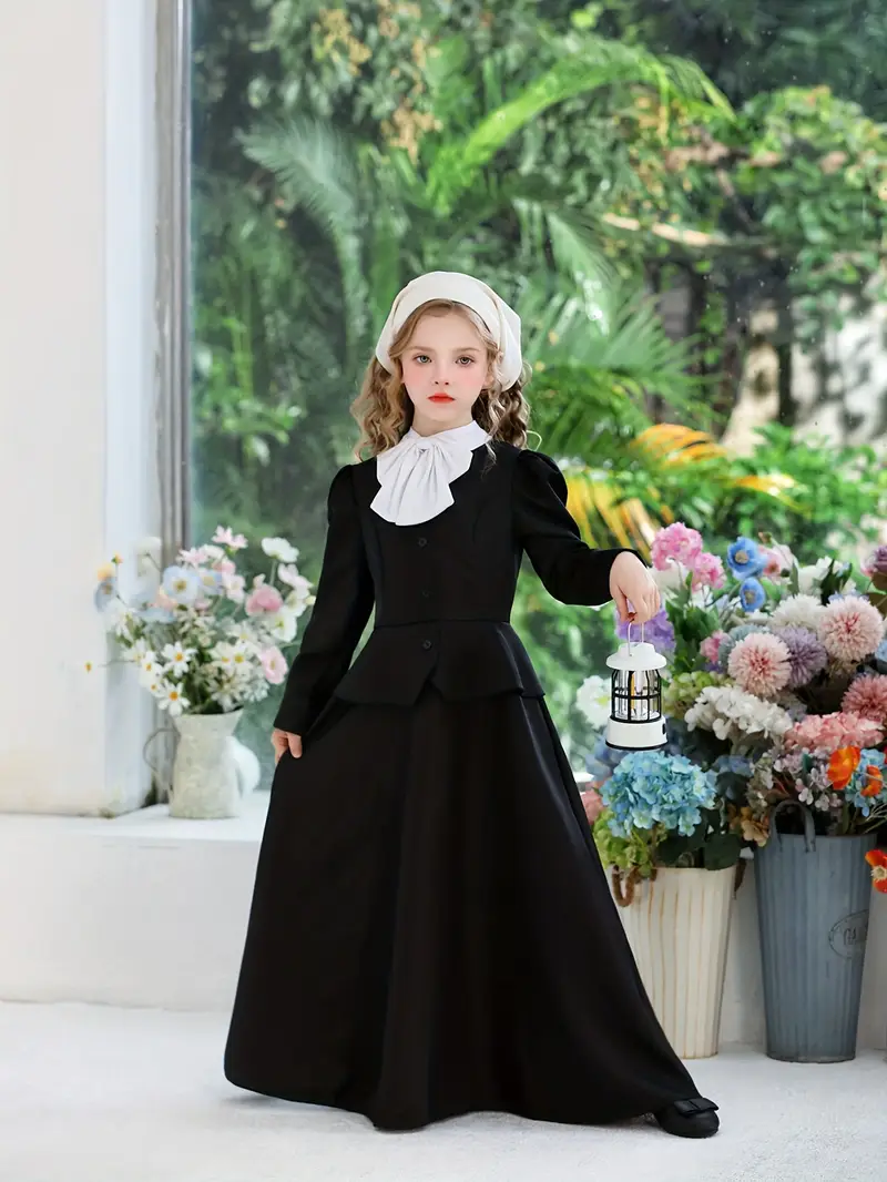 3pcs girls nun costume victorian costume kids medieval - Temu Philippines 3pcs girls nun costume victorian costume kids medieval - Temu Philippines