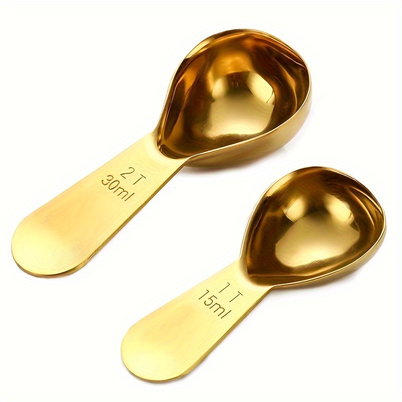 stainless steel coffee powder spoon with baking tool for measuring coffee beans details 5