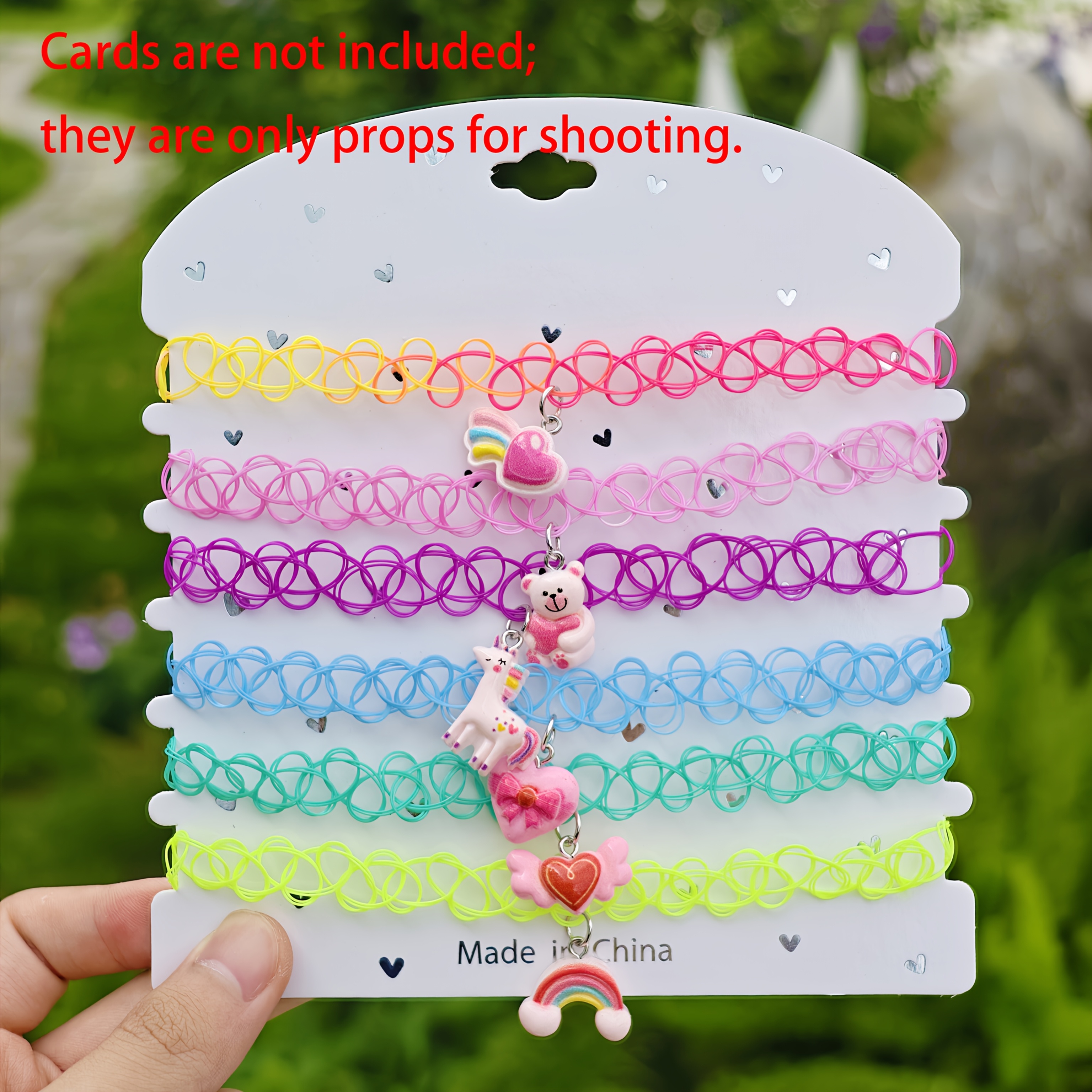 TEMU 6pcs Unicorn Choker For & - Gothic Y2k Style Elastic Suitable For Daily Wear, Parties, Gift - -free Animal Unicorn Pendant For Wear, Unisex For