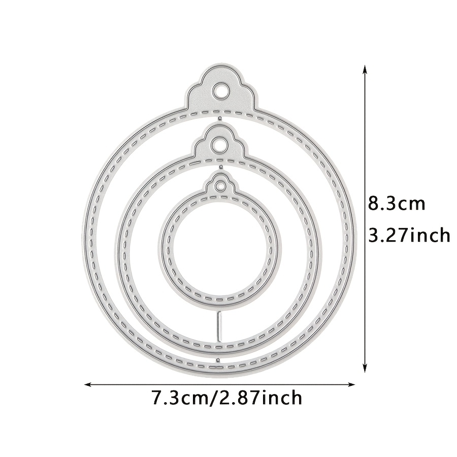 TEMU 1pc Round Tag Label Metal Cutting Die For Card Making Scrapbooking Card Album Craft Decoration Metal Cutting Die Handmade Enthusiast Gift