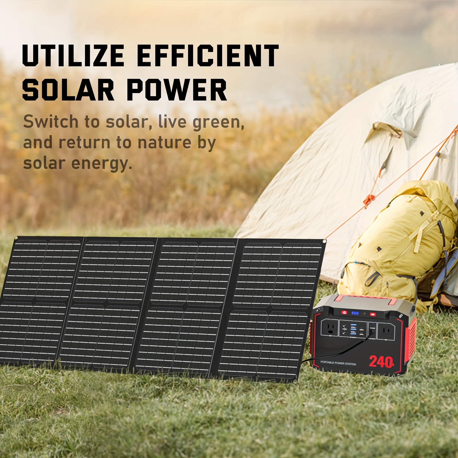 portable power station 100w 111wh with 30w solar panels with ac outlet 110v 3 usb a 2 usb c 2     solar generator for   emergency hurricaneth Product details 5