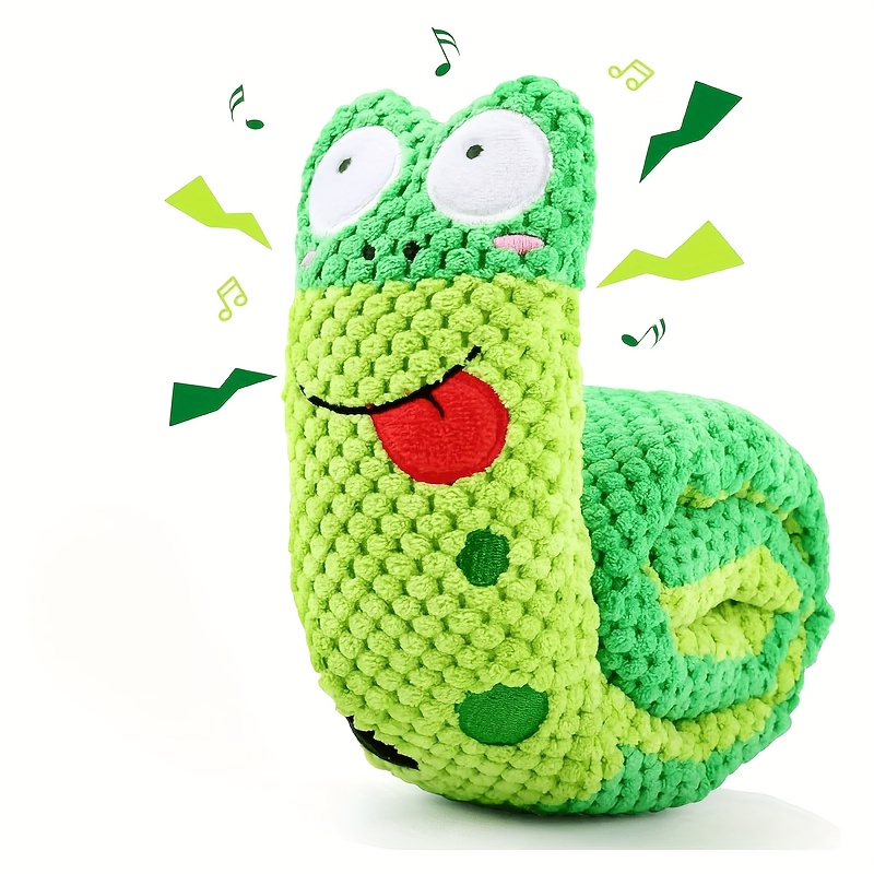 Image of Interactive Squeaky Dog Toy With Double-layer Sound & Three- Design - Durable Plush Toy For Small & Medium Breeds, Mental Stimulation & Teeth Cleaning, Crinkle Dog Toy