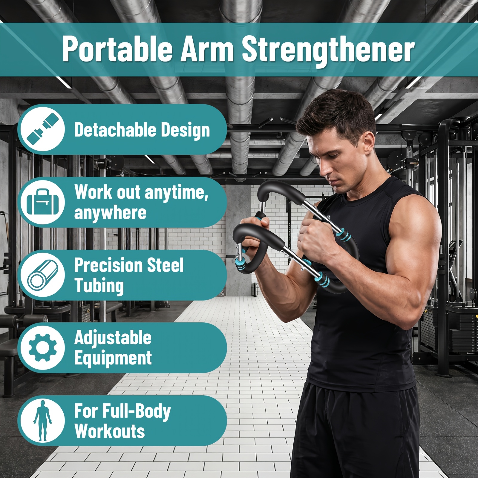 U-Shaped Multifunctional Power Twister Arm Exerciser