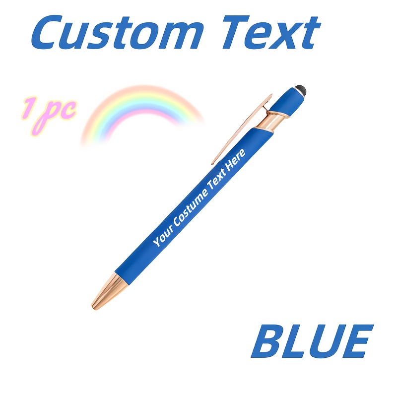 Image of Customizable Metal Ballpoint Pen - Personalized Touchscreen Stylus, , Father's Day, Day, Creative Birthdays & Christmas - Featherless, Colors